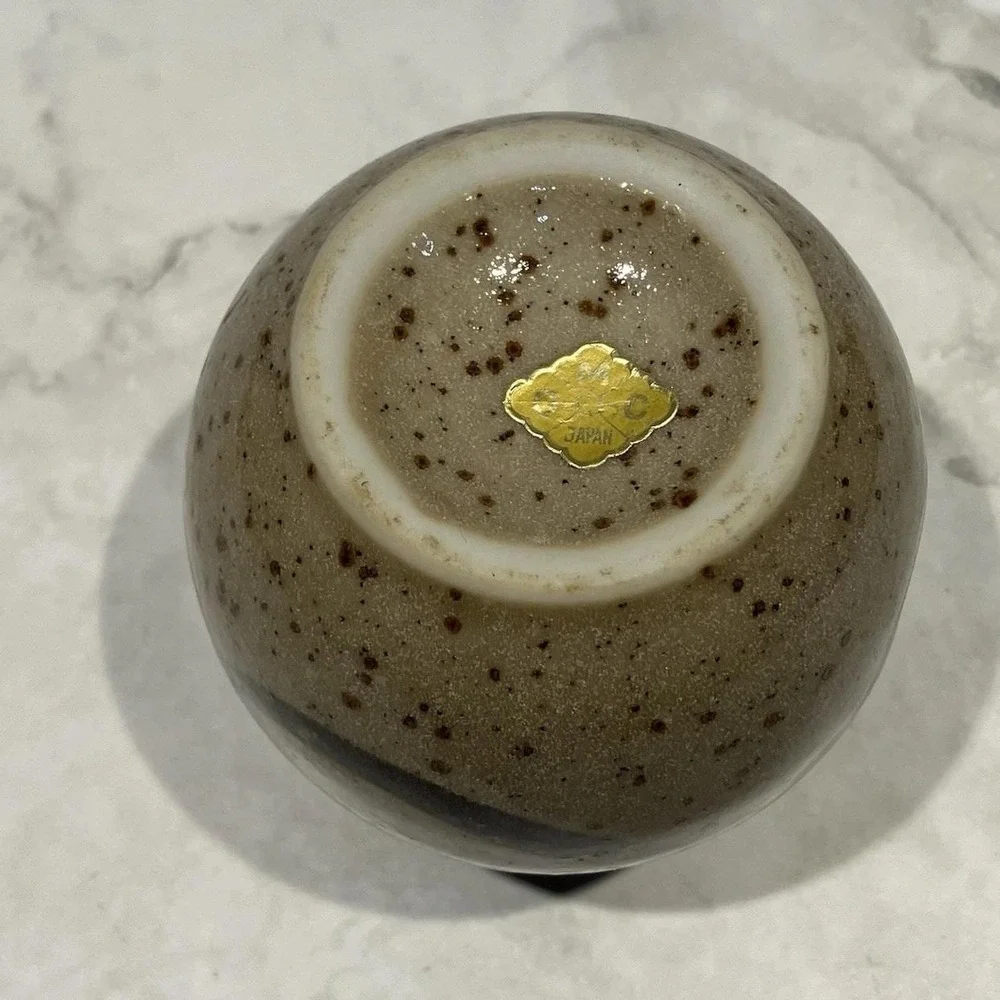 Vtg OMC Japan Otagiri Mercantile Company Hand Painted Ceramic Bud Vase Bulbous